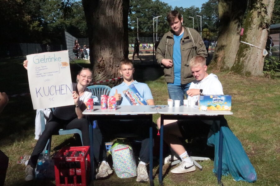 Getränkestand am Sporttag